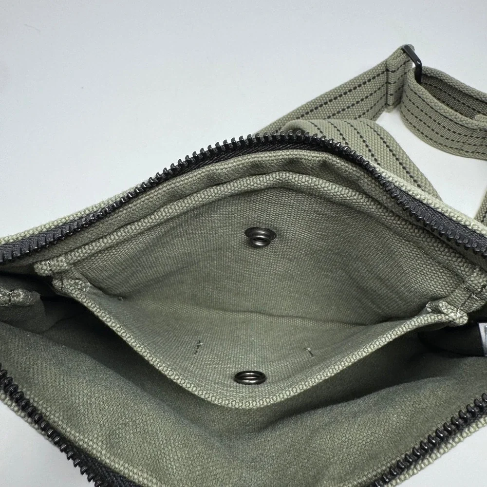 The Particulars Nice Pack Mini‎ Cross Body Canvas Bag Light Green